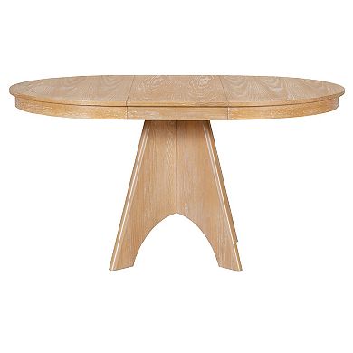 Trikiousd 42"-58" Extendable Farmhouse Dining Table with Cross Legs for 4-6