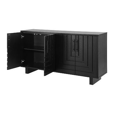 Trikiousd 59-Inch Modern Sideboard Buffet Cabinet with 4 Doors