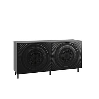 Trikiousd Modern Wood Sideboard Buffet Cabinet for Dining Room and Living Room