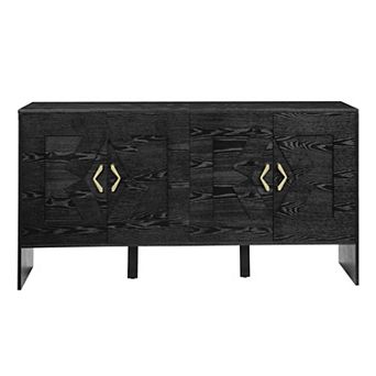 Trikiousd 60" Mid-Century Modern Sideboard Buffet Cabinet with Storage Cabinet