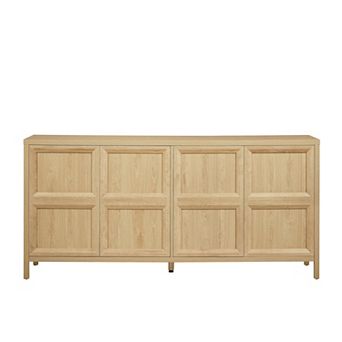 Trikiousd 67" Modern Sideboard Storage Cabinet with Tip-On Doors and Soft-Close Hinges