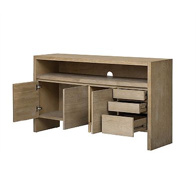 Trikiousd 60-Inch Modern Sideboard with 3 Doors and 3 Drawers