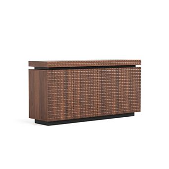 Trikiousd 58.3-Inch Modern 4 Doors Sideboard Buffet Cabinet