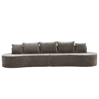 Trikiousd 138.6" Curved Modular Sectional Sofa 2 pc Set
