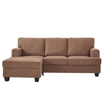 Trikiousd 86" Modern Sectional Sofa with Storage Ottoman L-Shaped Sectional Sofa