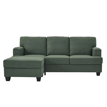 Trikiousd 86" Modern Sectional Sofa with Storage Ottoman L-Shaped Sectional Sofa