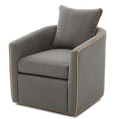 Trikiousd 360° Swivel Accent Chair Boucle Barrel Sofa