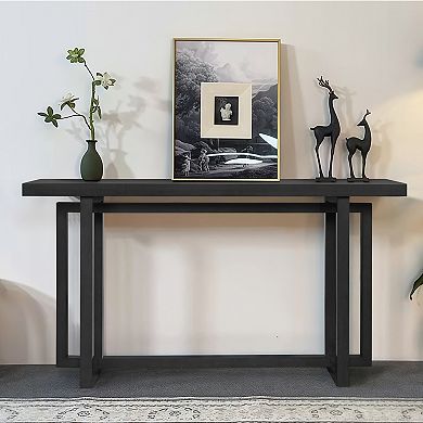 Trikiousd 59" Narrow Console Table Slim Entryway Sofa Table