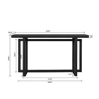 Trikiousd 59" Narrow Console Table Slim Entryway Sofa Table