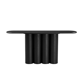 Trikiousd Modern Console Table 67" Entryway Table with Cylinder Legs