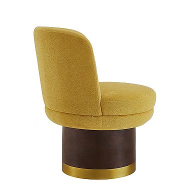 Trikiousd 360 Swivel Accent Chair Upholstered Chenille Barrel Chair Round Chair