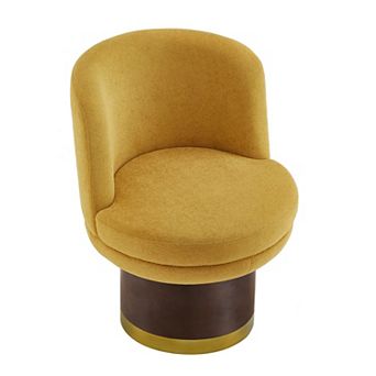 Trikiousd 360 Swivel Accent Chair Upholstered Chenille Barrel Chair Round Chair
