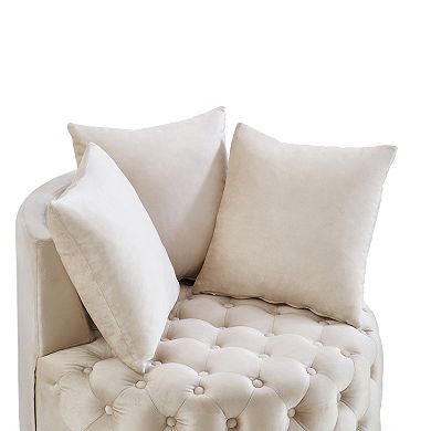 Trikiousd Contemporary Tufted Accent Chair Upholstered Leisure Club Chair