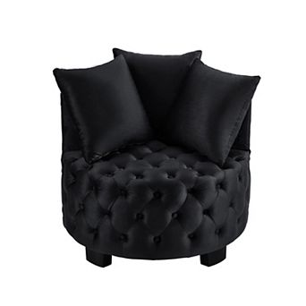 Trikiousd Contemporary Tufted Accent Chair Upholstered Leisure Club Chair