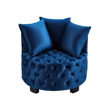 Trikiousd Contemporary Tufted Accent Chair Upholstered Leisure Club Chair