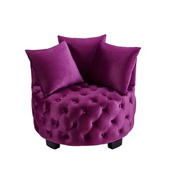 Trikiousd Contemporary Tufted Accent Chair Upholstered Leisure Club Chair