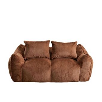 Trikiousd Giant Bean Bag Sofa Loveseat Oversized Chaise Lounge Chair