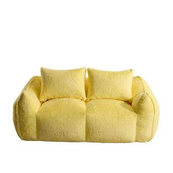 Trikiousd Giant Bean Bag Sofa Loveseat Oversized Chaise Lounge Chair