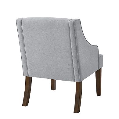 Trikiousd Mid Century Modern Accent Chair with Solid Wood Legs Upholstered Armchair