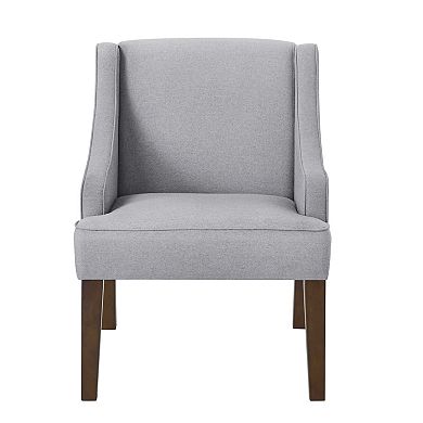 Trikiousd Mid Century Modern Accent Chair with Solid Wood Legs Upholstered Armchair