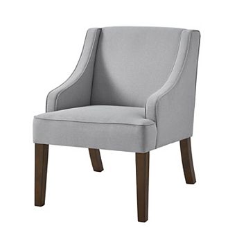 Trikiousd Mid Century Modern Accent Chair with Solid Wood Legs Upholstered Armchair