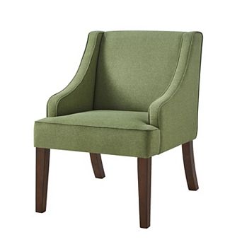 Trikiousd Mid Century Modern Accent Chair with Solid Wood Legs Upholstered Armchair