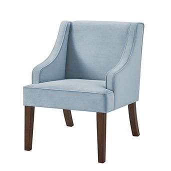 Trikiousd Mid Century Modern Accent Chair with Solid Wood Legs Upholstered Armchair
