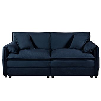 Trikiousd Oversized Chenille Loveseat Sofa 2-Seater Deep Seat Modular Cloud Couch