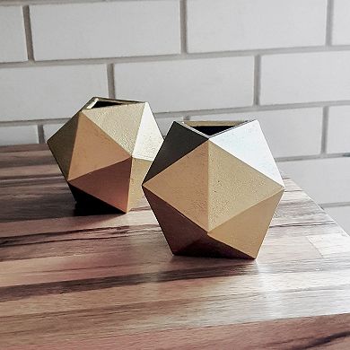 Gold Sphere Bookends, Modern Decor