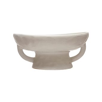 Stoneware Decorative Bowl with Reactive Glaze