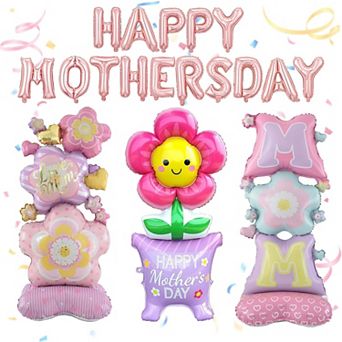 Rose Gold Happy Mother's Day Balloon Set