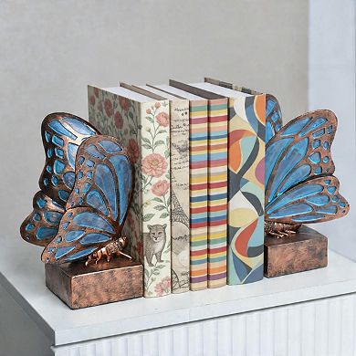 Vintage Butterfly Resin Bookends