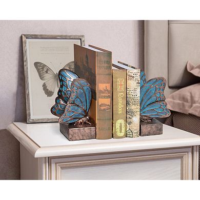 Vintage Butterfly Resin Bookends