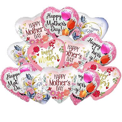 20Pcs Heart Shaped Mother's Day Balloons