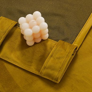 Velvet Blackout Curtains, Thermal Insulated Back Tab Panels