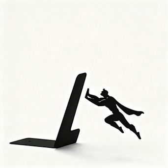 Hidden Metal Bookends, Sturdy Organizer