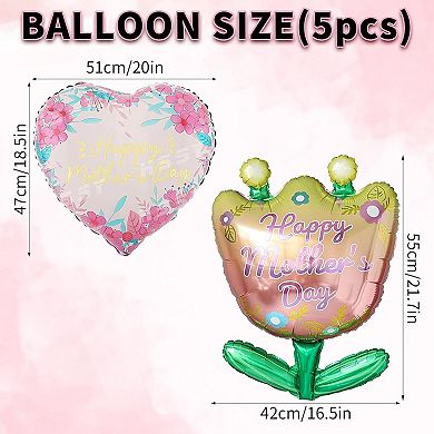 Mother's Day Foil Balloon Set - 5pcs