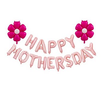 Hot Pink Daisy Mother's Day Balloon Set