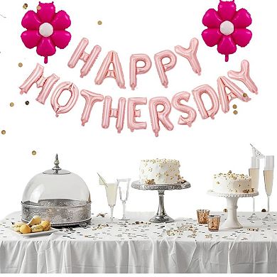 Hot Pink Daisy Mother's Day Balloon Set