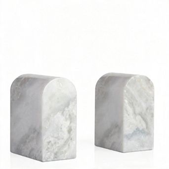Marble Bookends, Non-Slip Heavy Duty