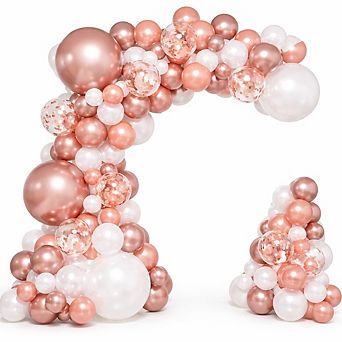 Rose Gold Balloon Arch Kit - 134 pc