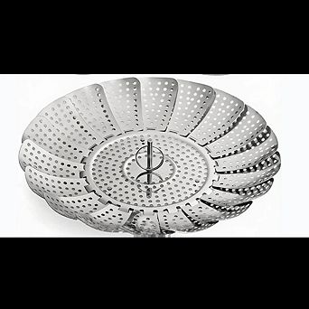 Expandable Stainless Steel Vegetable Steamer Basket for Multi-Size Pots