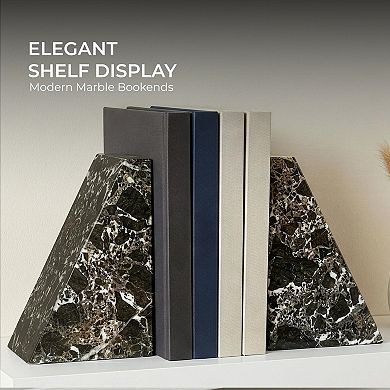 Modern Marble Bookends, Stylish Decor