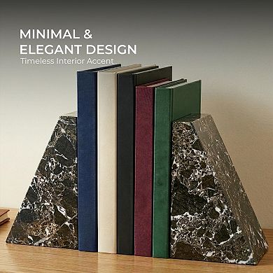 Modern Marble Bookends, Stylish Decor