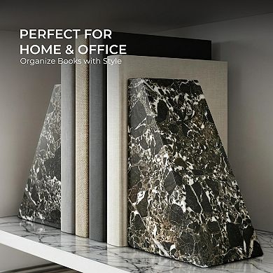 Modern Marble Bookends, Stylish Decor