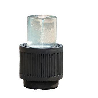 Decorative 4 tier Broken Pot Water Fountain with LED Lights