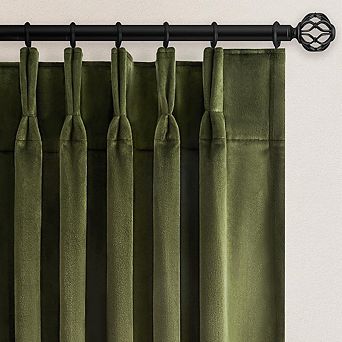 Velvet Blackout Curtains, Thermal Insulated Soundproof Back Tab Panels