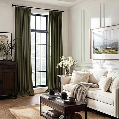 Velvet Blackout Curtains, Thermal Insulated Soundproof Back Tab Panels