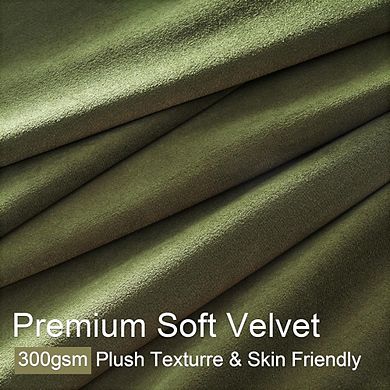 Velvet Blackout Curtains, Thermal Insulated Soundproof Back Tab Panels