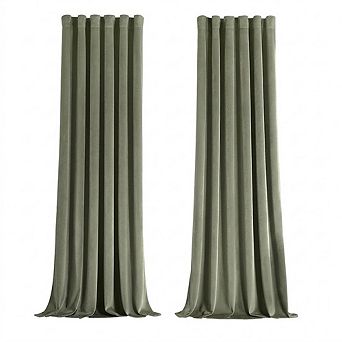 Velvet Blackout Curtains Thermal Insulated Drapes for Bedroom & Living Room